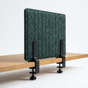 Acoustic Desk Divider - Felt divider that clamps to a desk edge.