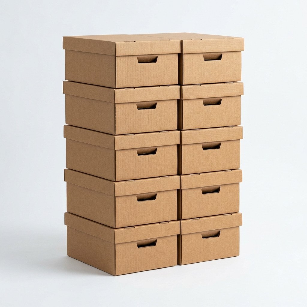Archive Storage Box, pack of 10 - Double-wall boxes sized to suspension files.