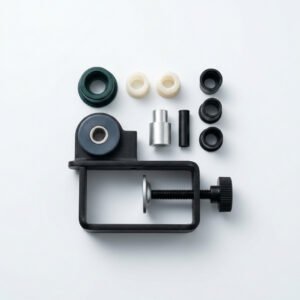 Desk Lamp Arm Clamp Set - Spare clamps and bushings for arm fittings.