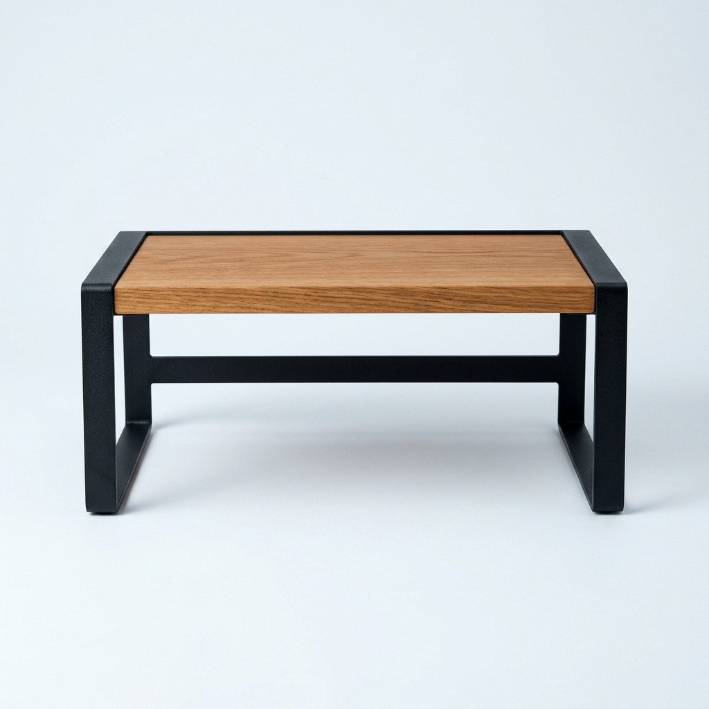 Desk Riser Shelf, Steel - Powder-coated shelf that lifts a monitor and frees the deck.