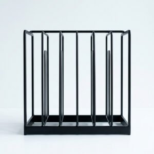 Desktop File Sorter - Six-section steel sorter, upright.