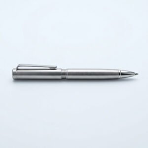 Executive Pen, Machined Steel - Solid steel barrel with a replaceable refill.