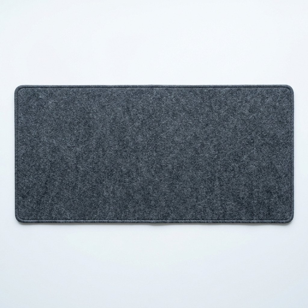Felt Desk Mat, 900mm - Wool-blend felt mat with a bound edge.