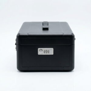 Lockable Document Case - Steel case with a three-digit combination.