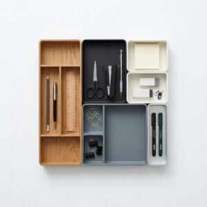 Modular Drawer Insert Set - Interlocking trays that fit a standard drawer.