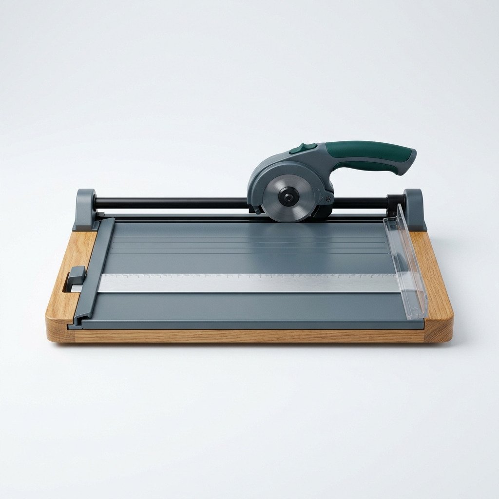 Rotary Trimmer, A4 - Self-sharpening rotary blade with a steel rule.