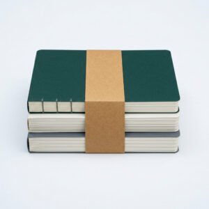 Ruled Notebook A5, pack of 3 - Sewn-bound A5 notebooks, 90gsm ruled.