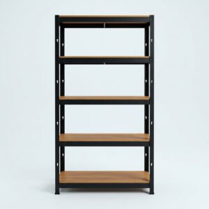 Steel Shelving Bay, 5 tier - Boltless bay rated to 150kg a shelf.
