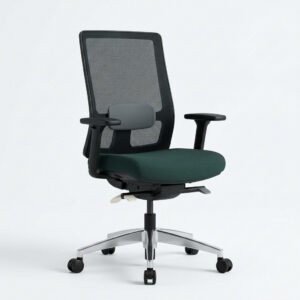Task Chair, Mesh Back - Synchro-tilt chair with adjustable lumbar.
