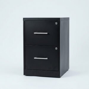 Two-Drawer Filing Cabinet - Foolscap cabinet with anti-tilt interlock.