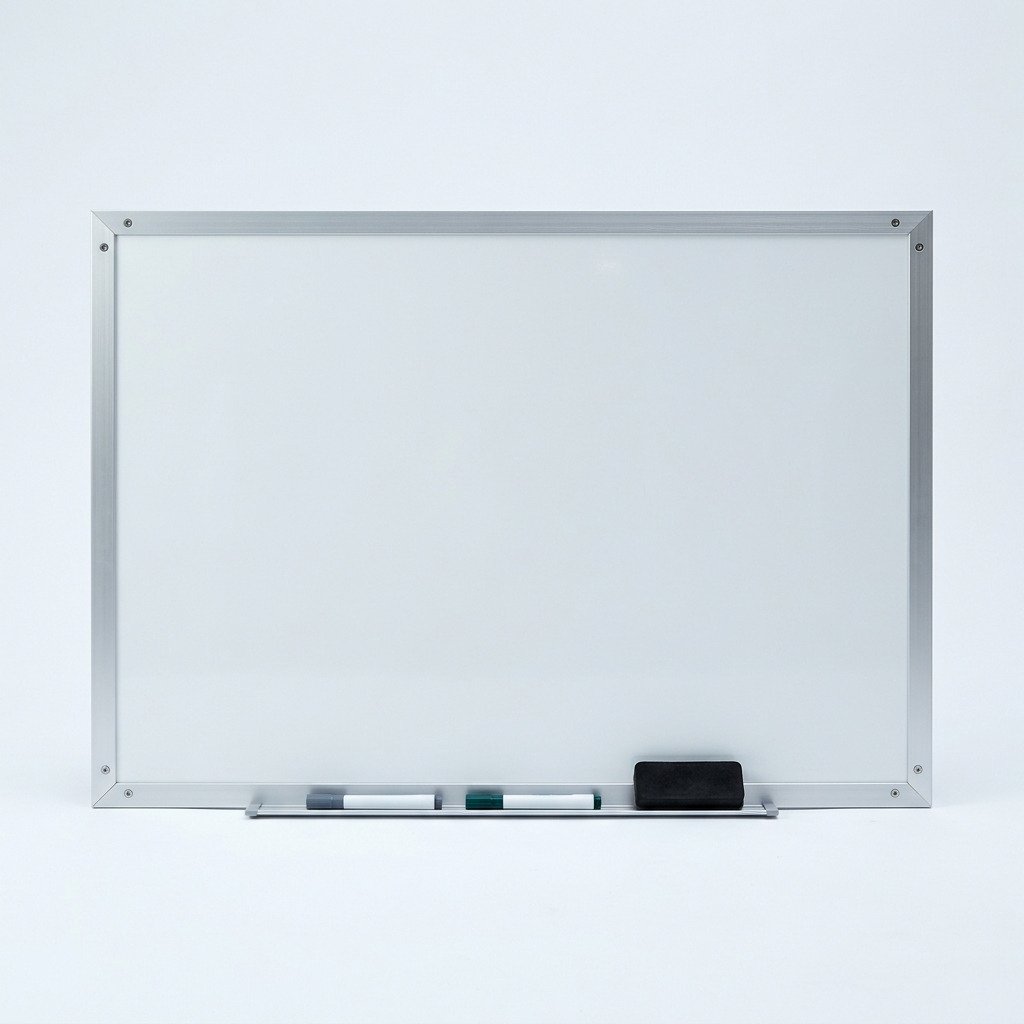 Whiteboard, 900 x 600 - Magnetic porcelain surface with an alloy frame.
